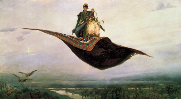 Viktor Vasnetsov’s ‘The Flying Carpet’ (1880) captures the surreal stillness of a fairy tale in motion—bridging folklore and fantasy long before modern genre lines were drawn