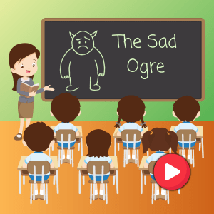 Teaching empathy through stories that challenge expectation, like a sad ogre